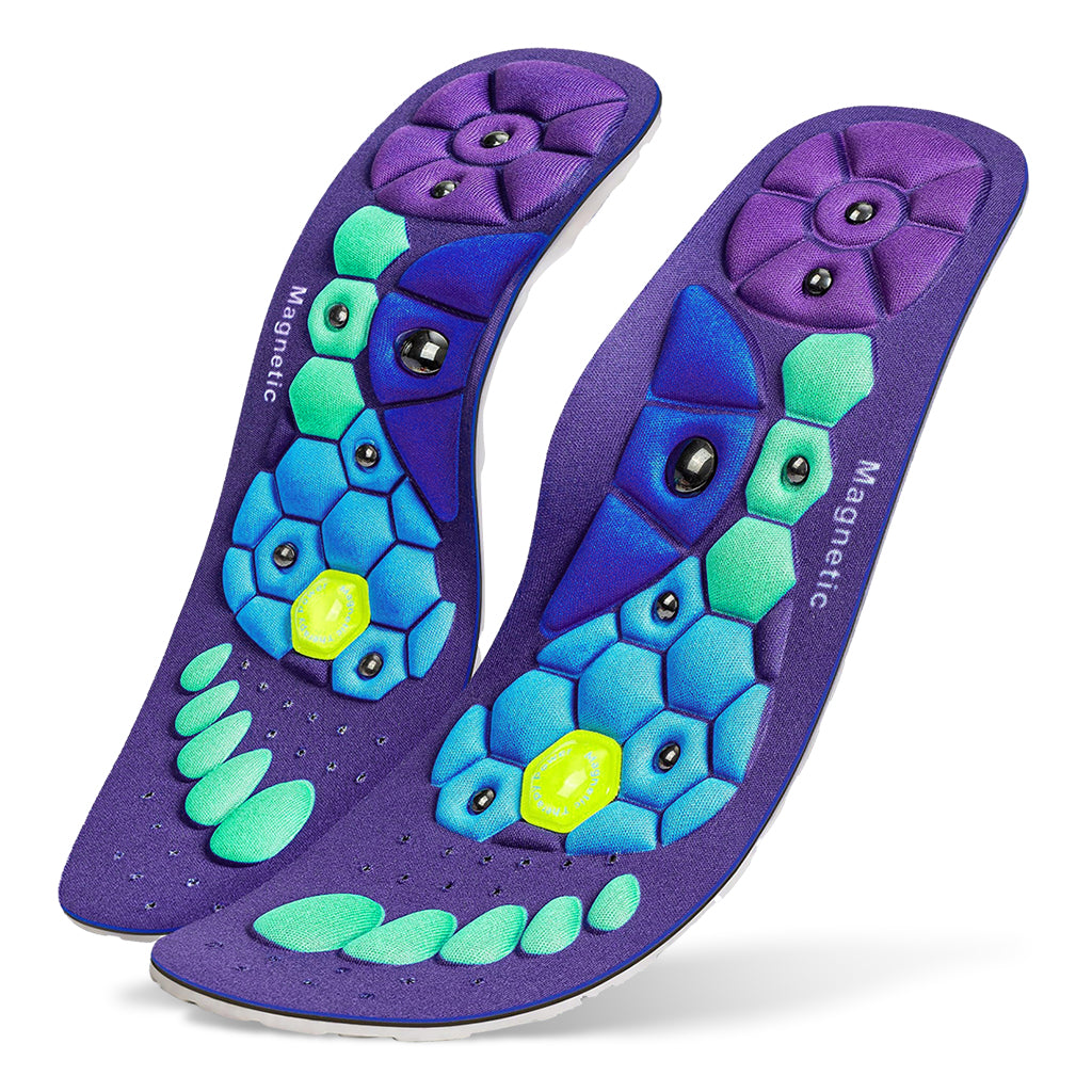 HANNEA 1 Pair Acupressure Shoe Sole, Breathable Magnet Nubs Massager shoe insoles for men women Stimulate Blood Circulation, Relieve Tension - acupressure tools acupressure kit (Large Size EU 44-47) HANNEA 1 Pair Acupressure Shoe Sole, Breathable Magnet Nubs Massager shoe insoles for men women Stimulate Blood Circulation, Relieve Tension - acupressure tools acupressure kit (Large Size EU 44-47)